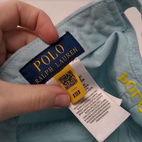 Polo Ralph Lauren Small Pony Slideback Hat Blue One Size Embroidered - Picture 8 of 9